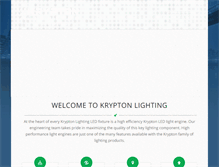 Tablet Screenshot of kryptonlighting.com